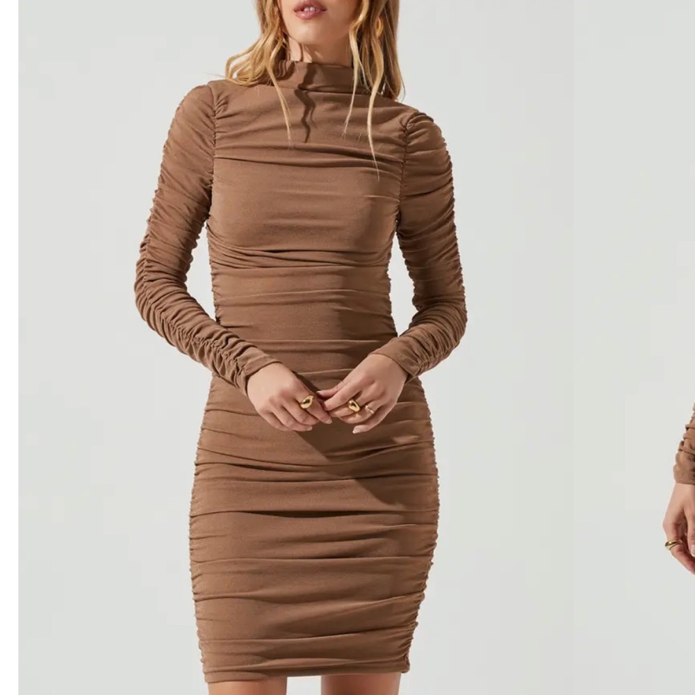 Ruched mini dress